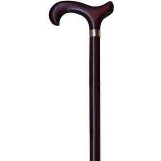 Birch Wood Walking Stick Cane With Brass Collar - Mobility Centre